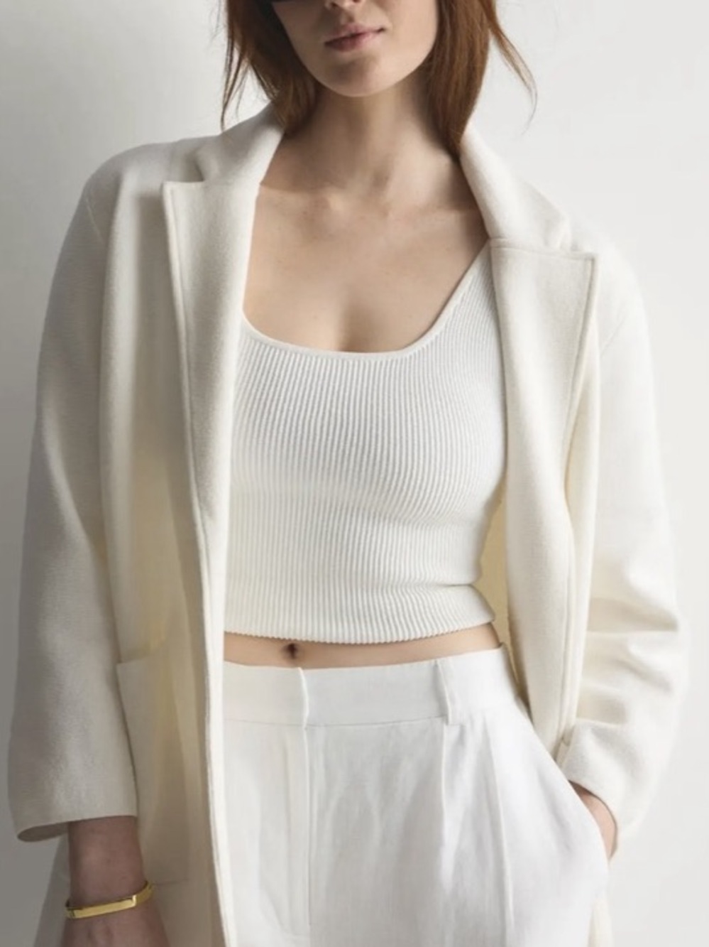 Quince 100% Organic Cotton Knit Blazer